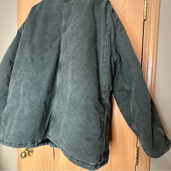 Carhartt C26 MOS Barn Jacket Canvas Quilted Arctic Coat Dark Green 3XL Reg USA - Picture 8 of 15